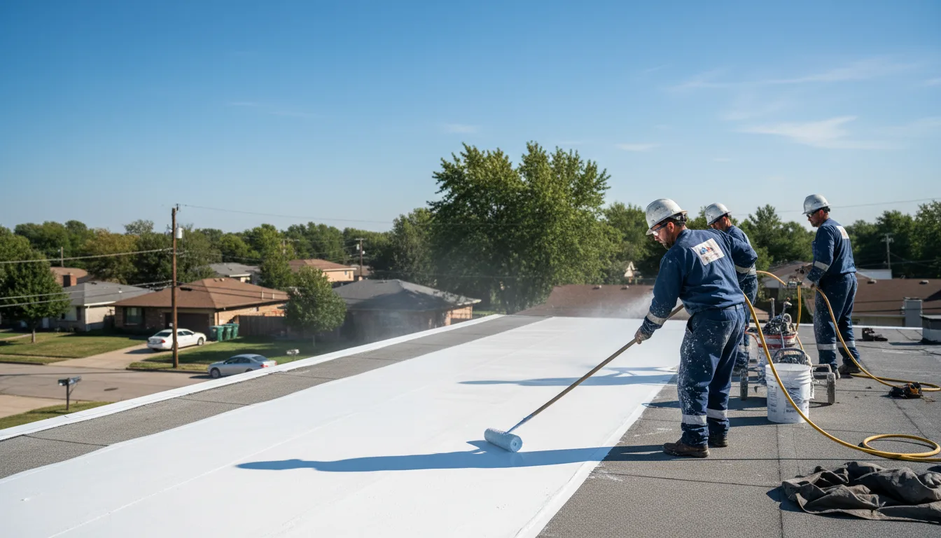 Commercial roof coating in Casey, IL near me